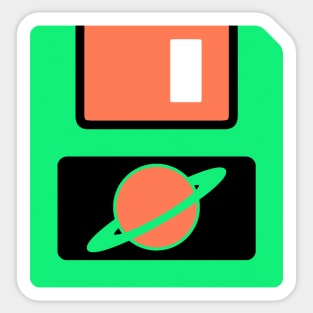 Floppy Disk - Green Sticker